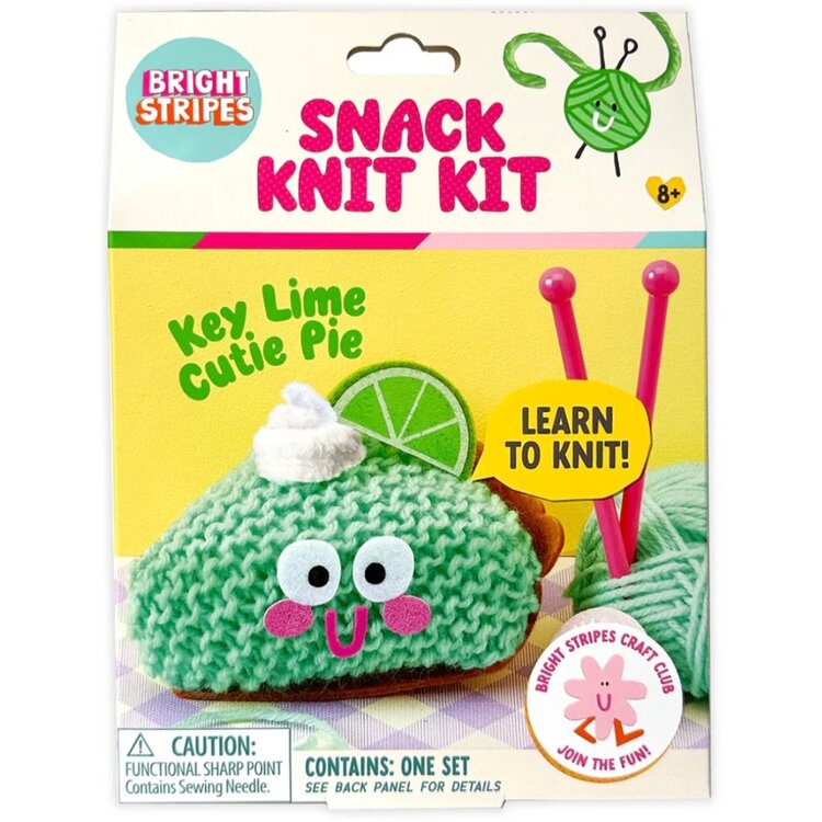 Bright Stripes Snack Knit Kit | Key Lime Pie