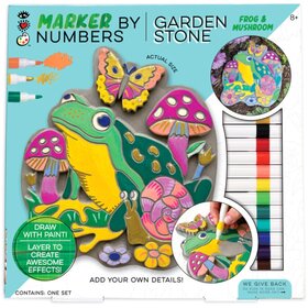 Bright Stripes Marker By Number | Garden Stone