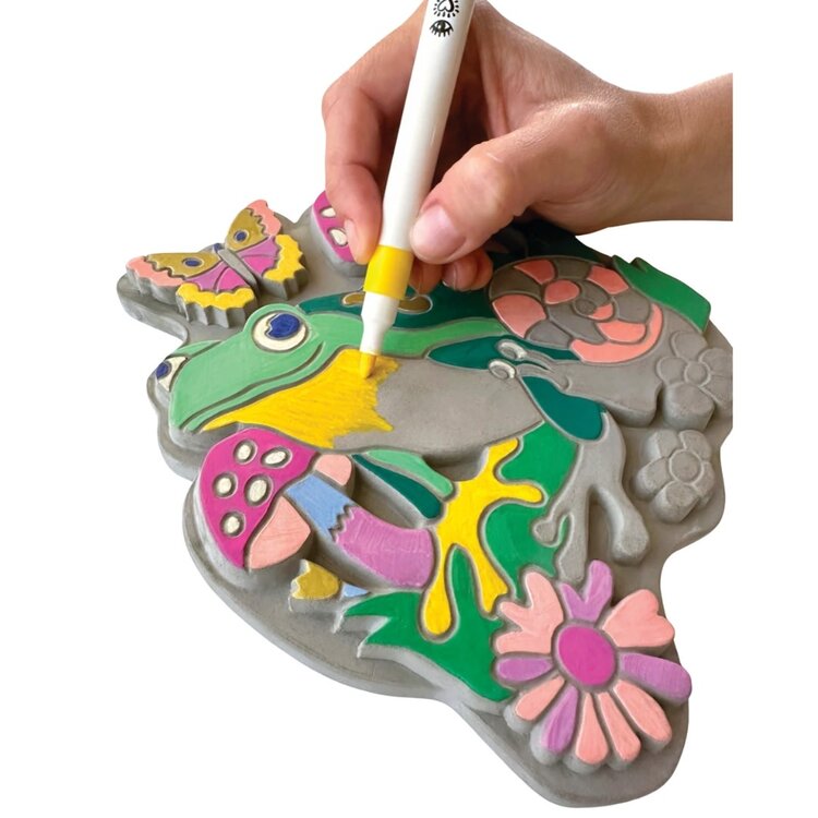 Bright Stripes Marker By Number | Garden Stone