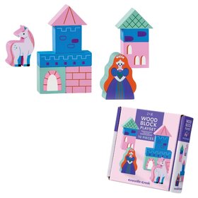Crocodile Creek Mini Wood Blocks | Princess Palace