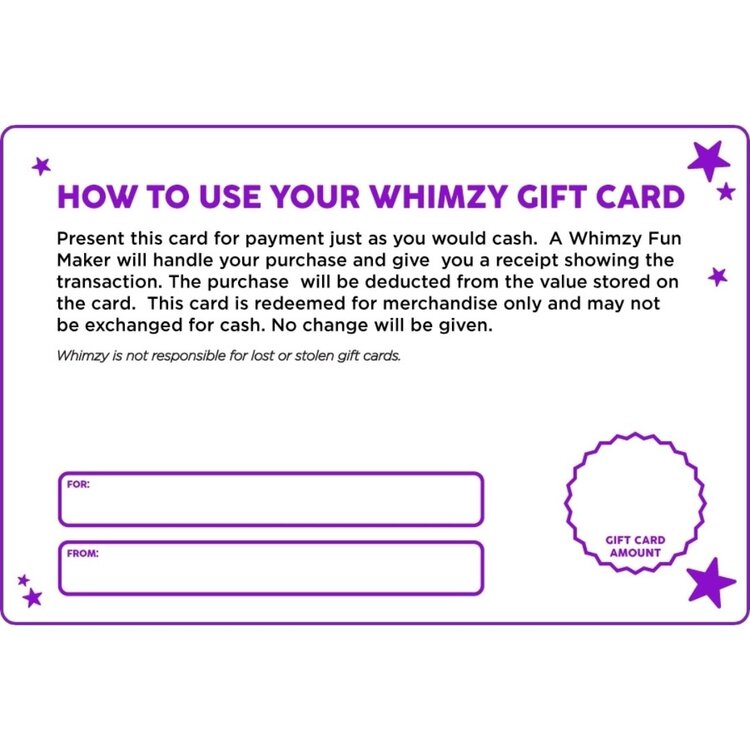Whimzy Gift Card