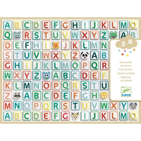 DJECO Stickers | Alphabet Puffy