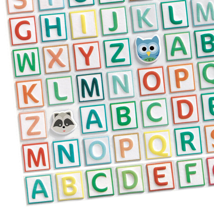 DJECO Stickers | Alphabet Puffy