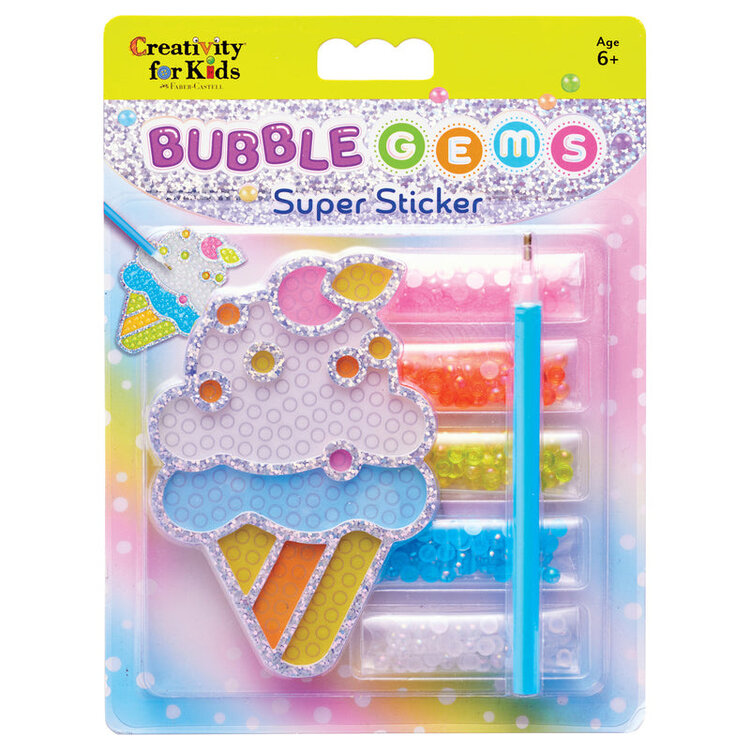 Creativity for Kids Bubble Gems | Super Sticker Ice Cream
