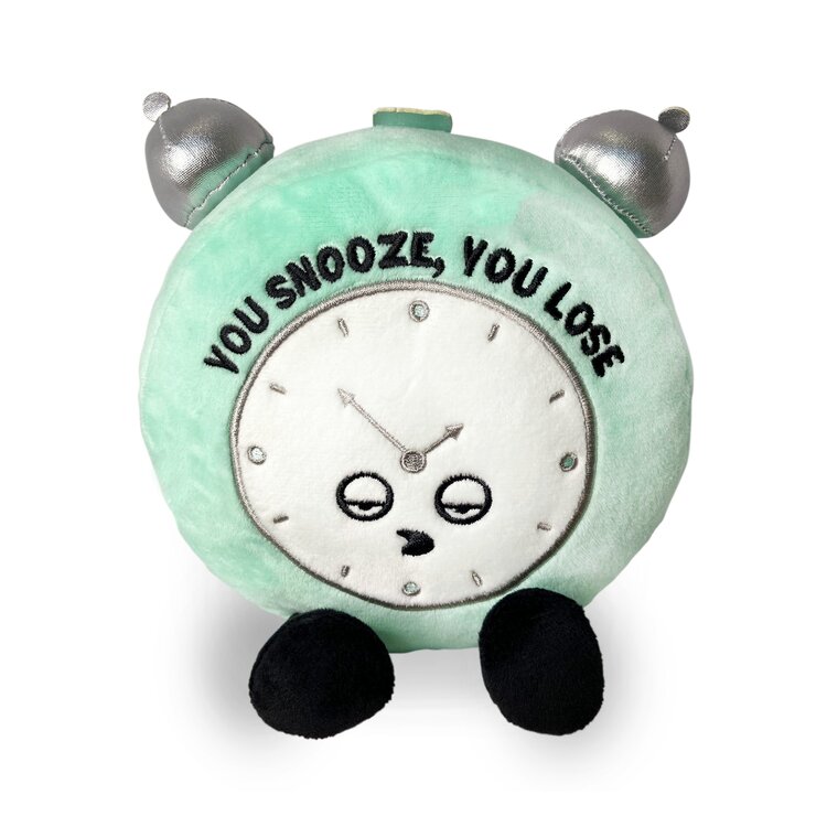 Punchkins Plush Clock | You Snooze, You Lose