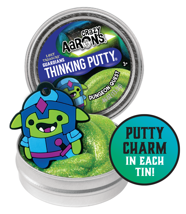 Crazy Aaron's Thinking Putty 2" Mini Tin Asmt | Lost Treasure Guardians