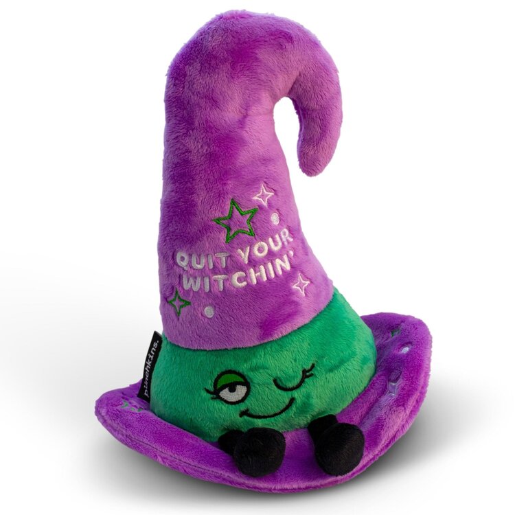 Punchkins Quit Your Witchin | Witch Hat Plushie
