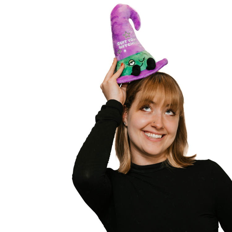 Punchkins Quit Your Witchin | Witch Hat Plushie