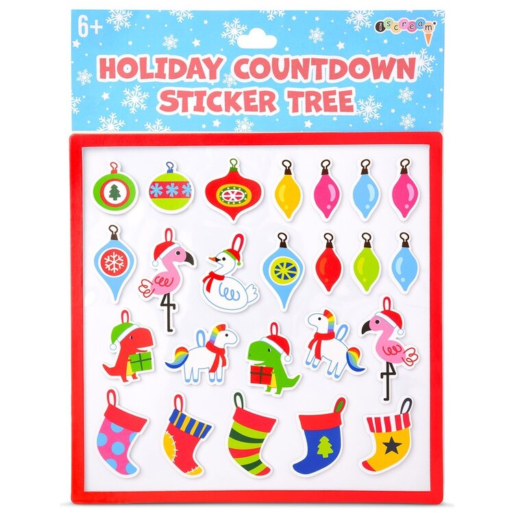 iScream Holiday Countdown Sticker Tree