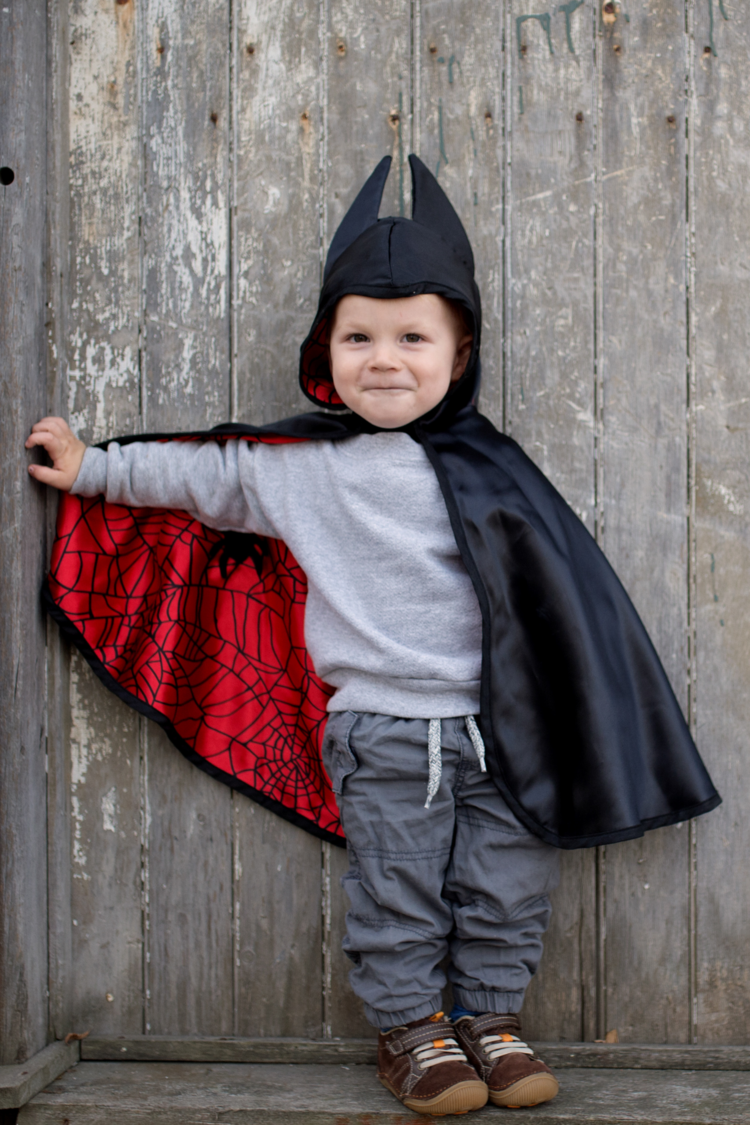 Great Pretenders Reversible Spider & Bat Baby Cape | Size 12-24M
