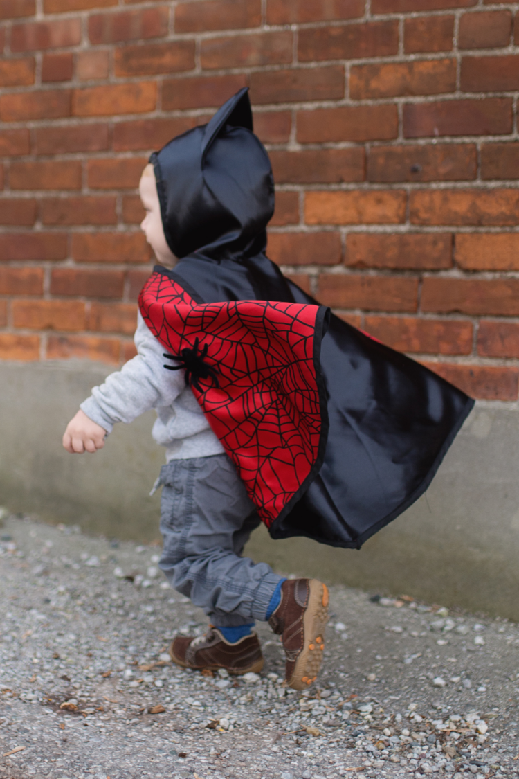 Great Pretenders Reversible Spider & Bat Baby Cape | Size 12-24M