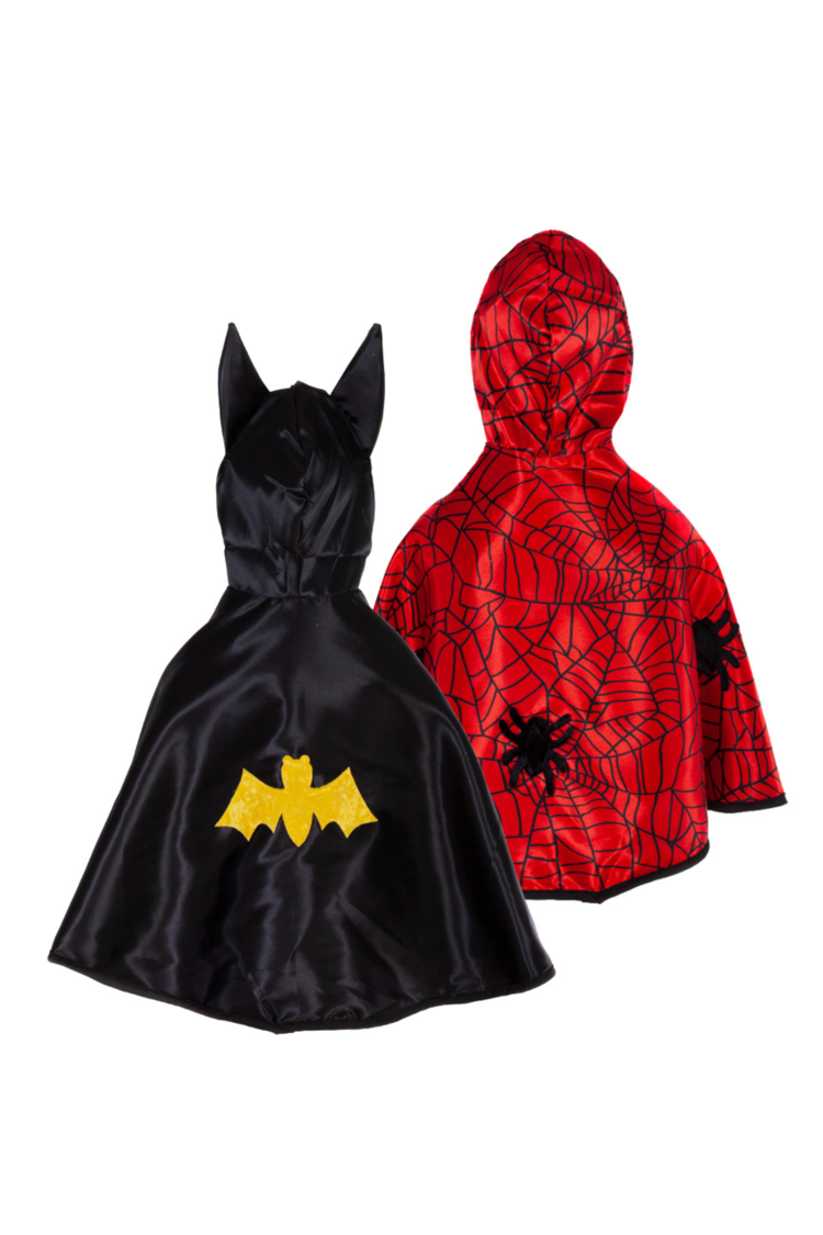 Great Pretenders Reversible Spider & Bat Baby Cape | Size 12-24M