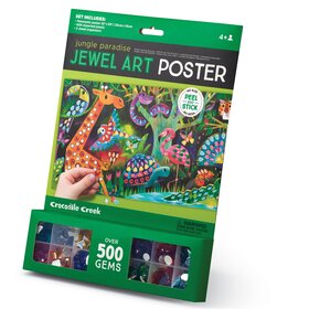 Crocodile Creek Jewel Art Poster | Jungle Paradise