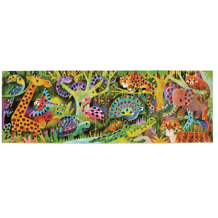 Crocodile Creek Jewel Art Poster | Jungle Paradise