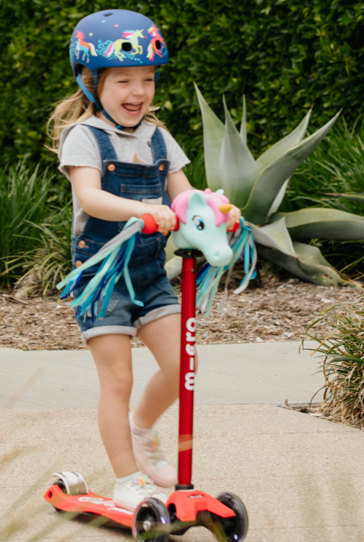 Micro Kickboard Streamers | Blue Reflective