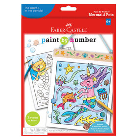 Faber-Castell Paint by Number | Mermaid Pets Wall Art