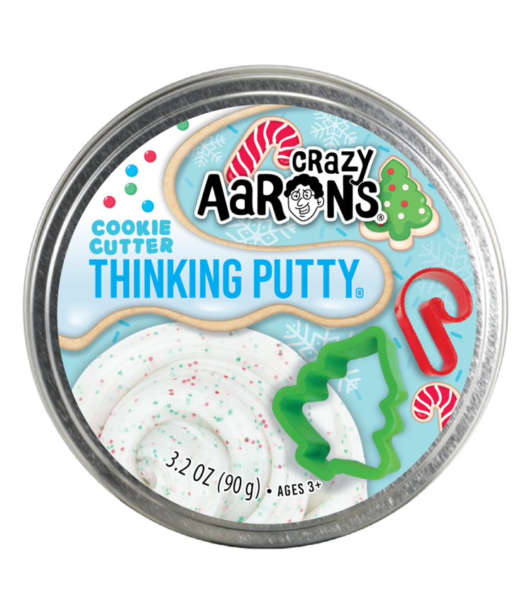 Crazy Aaron's Thinking Putty 4" Thinking Putty Holiday | Cookie Cutter