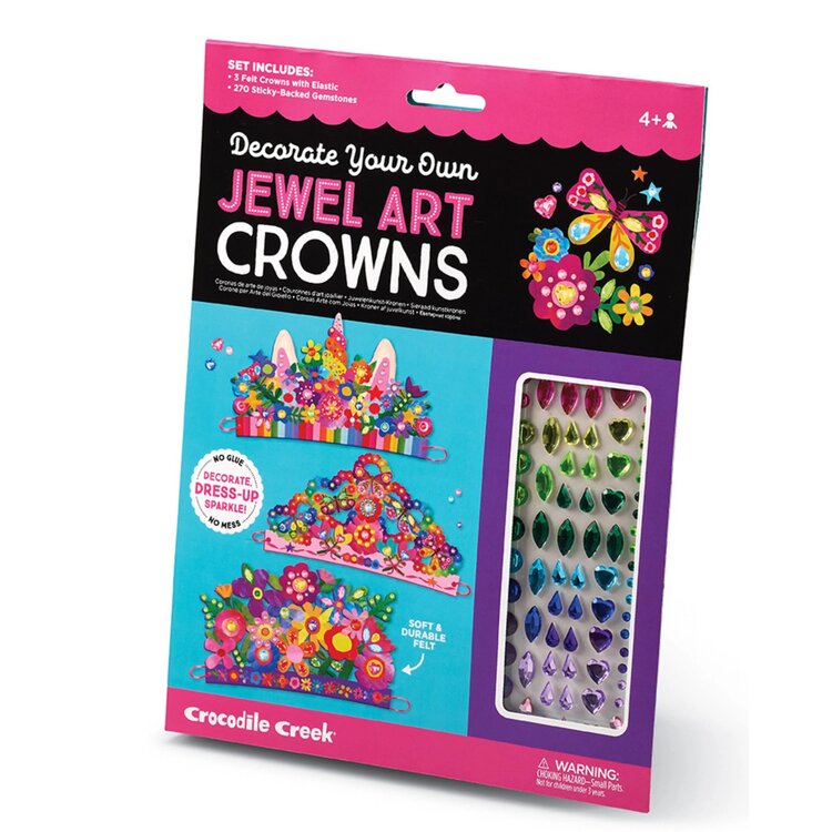 Crocodile Creek Jewel Art Crowns | Unicorn Flowers