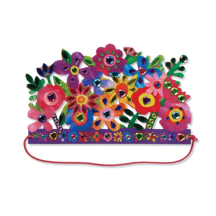 Crocodile Creek Jewel Art Crowns | Unicorn Flowers