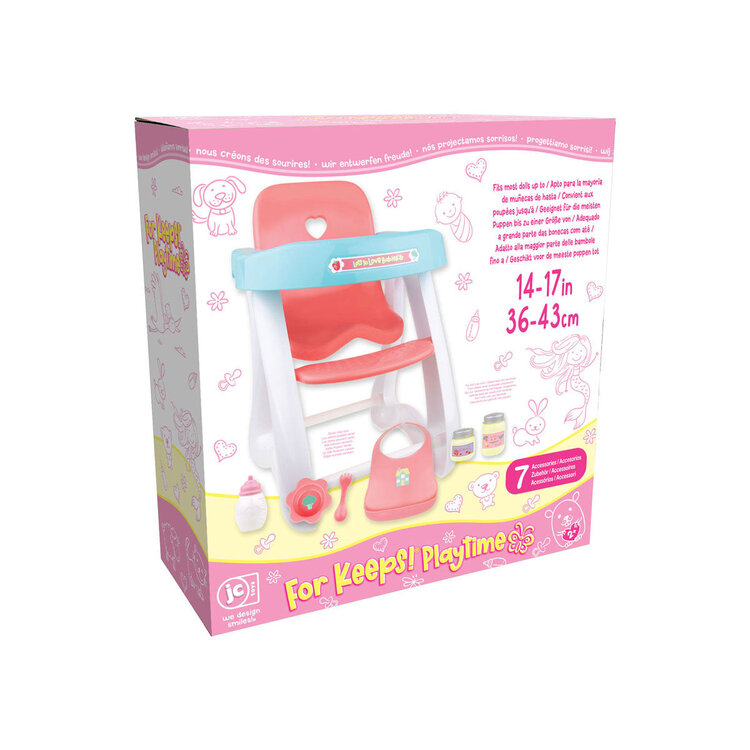 JC Toys For Keeps! Baby Doll High Chair