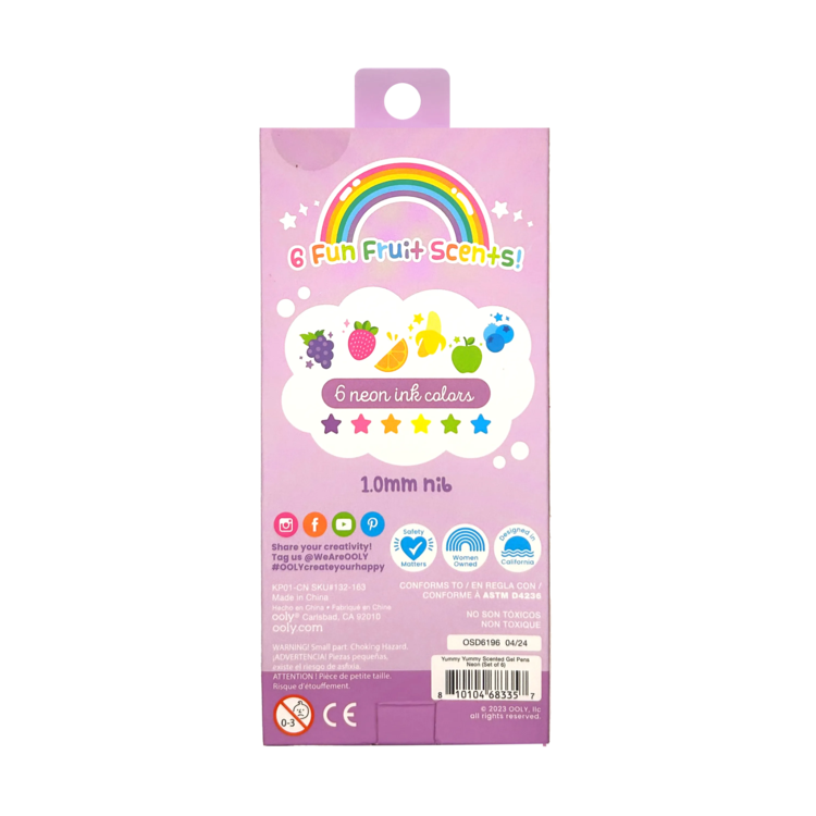 OOLY Yummy Yummy Scented Gel Pens | Neon