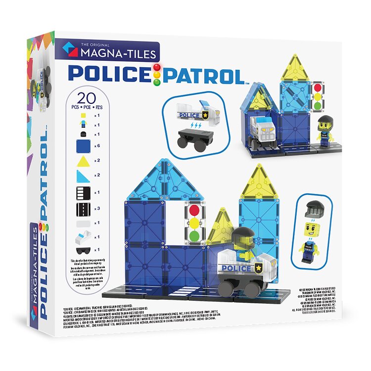 Magna-Tiles Police Patrol |  20 pc