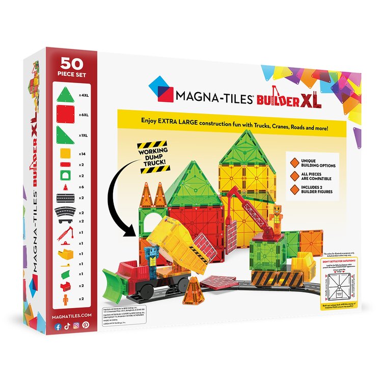 Magna-Tiles Builder XL | 50 pc