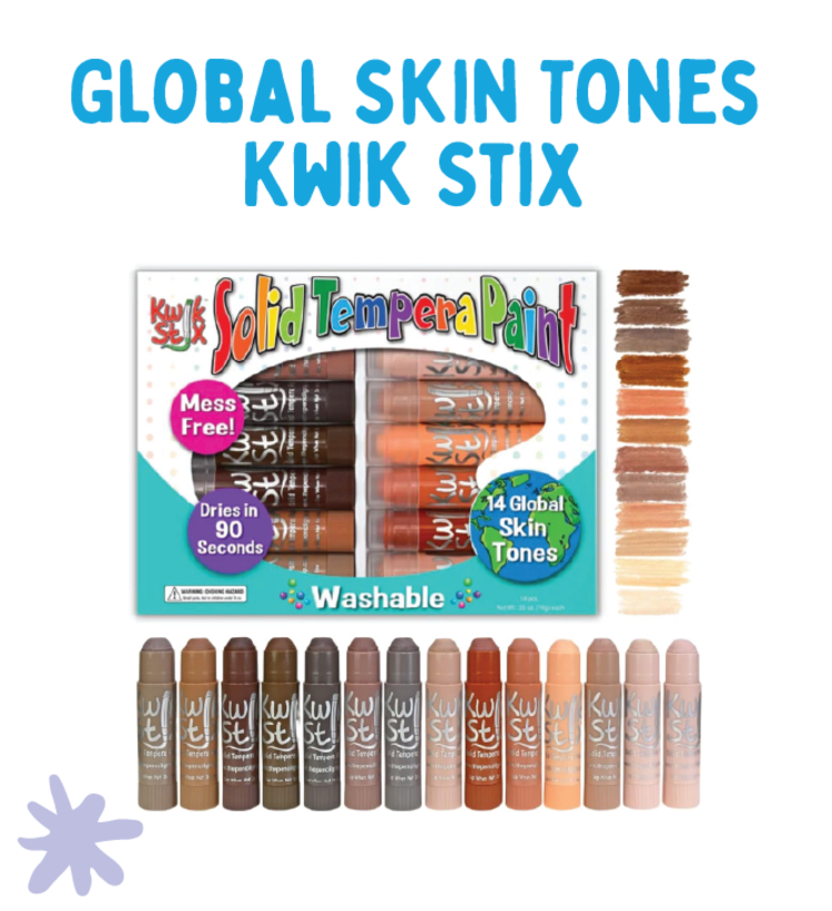 Pencil Grip Kwik Stix Tempera Paint Set | Skin Tone