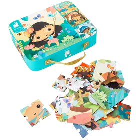Janod Pure | 4 Puzzles (6-9-12-16 Pcs)