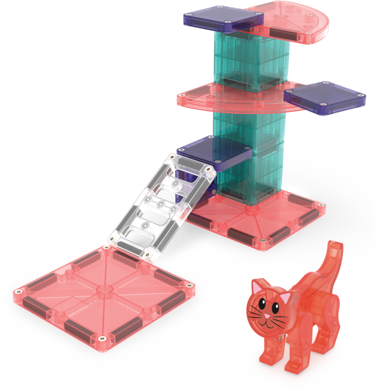 Magna-Tiles Cat Tree | 13 pc