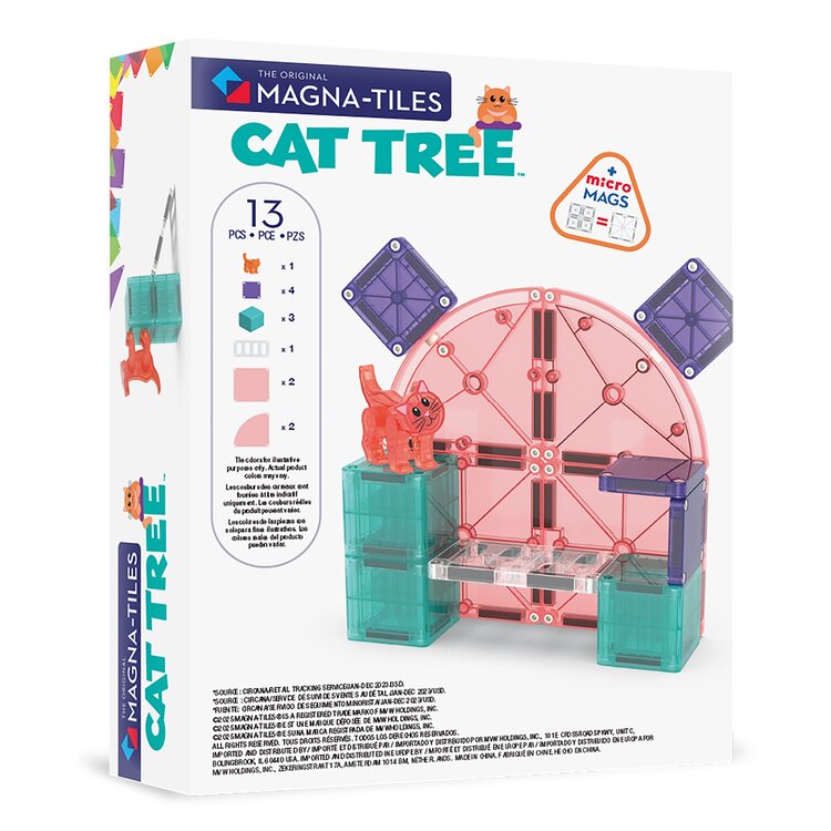Magna-Tiles Cat Tree | 13 pc