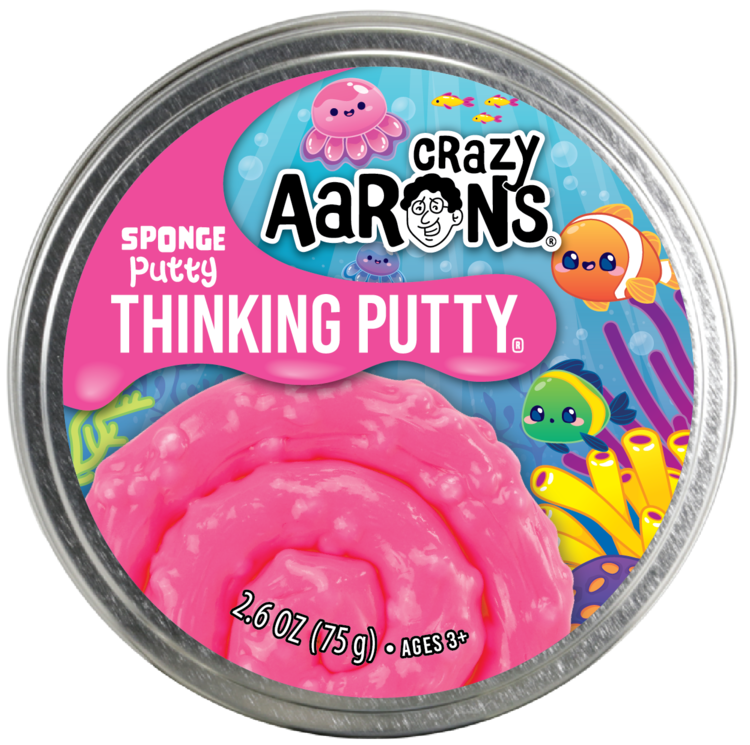 Crazy Aaron's Thinking Putty 4" Thinking Putty | Sponge Putty