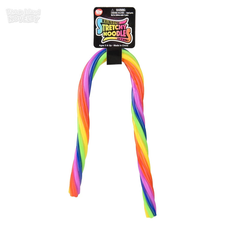 Toy Network 12" Rainbow Stretchy Noodle
