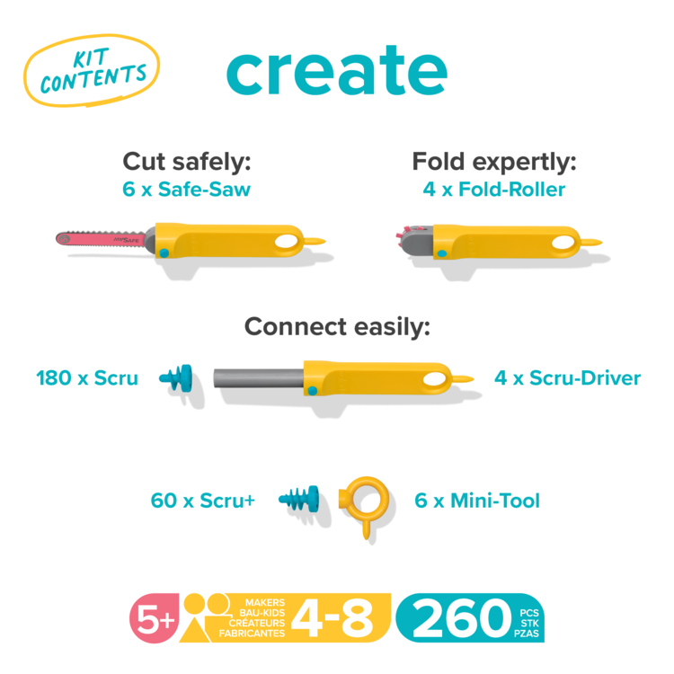 Makedo Create Kit | 250pc