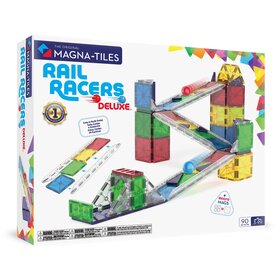 Magna-Tiles Rail Racers Deluxe | 90 pc