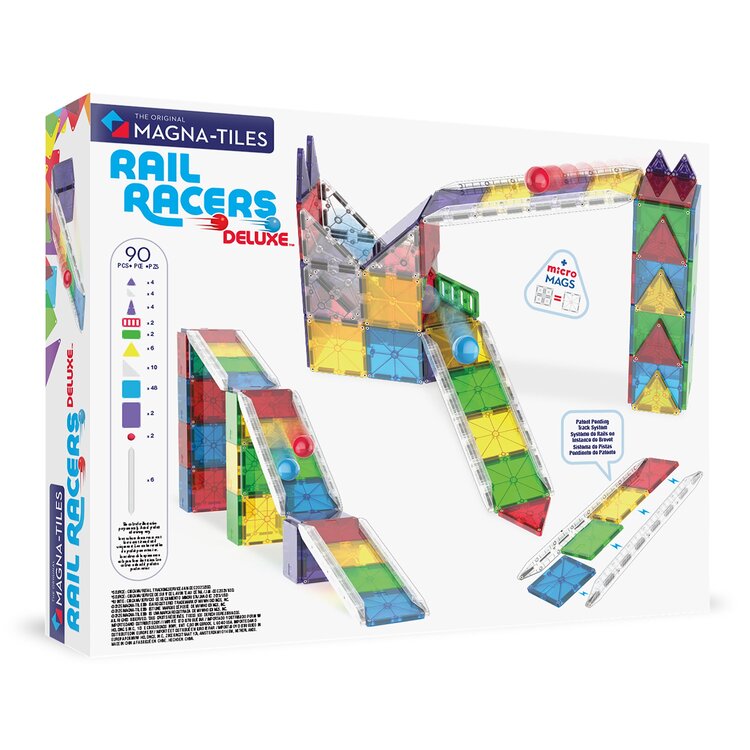 Magna-Tiles Rail Racers Deluxe | 90 pc