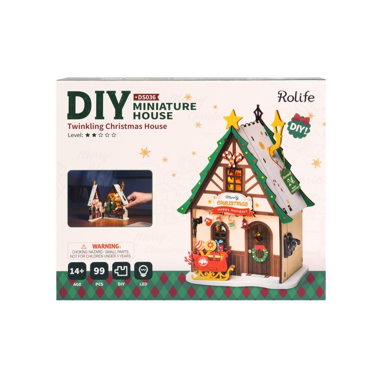 Hands Craft Twinkling Christmas House
