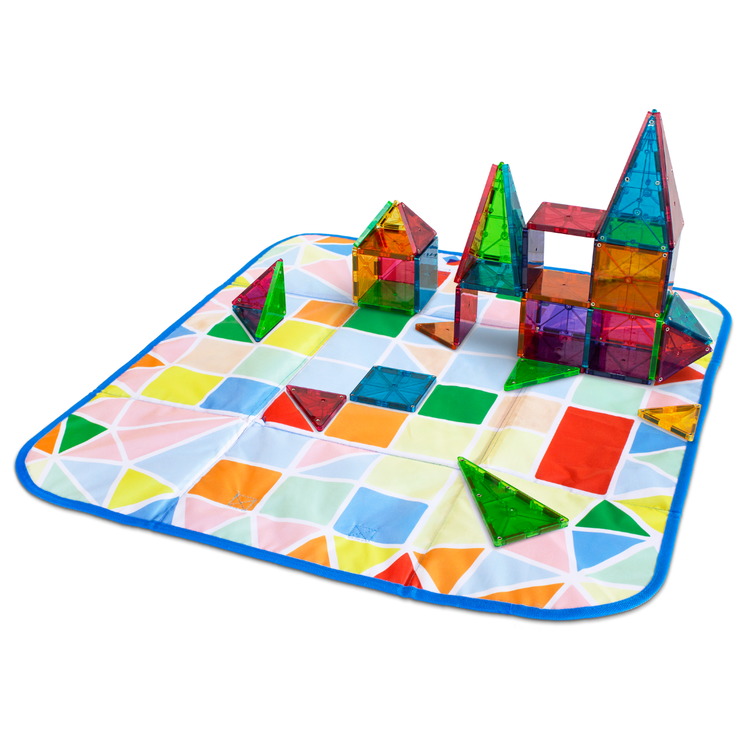 Magna-Tiles Storage Bin & Interactive Play-Mat