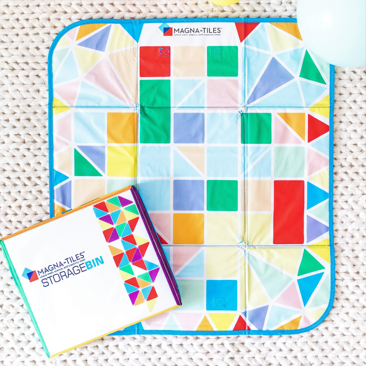 Magna-Tiles Storage Bin & Interactive Play-Mat