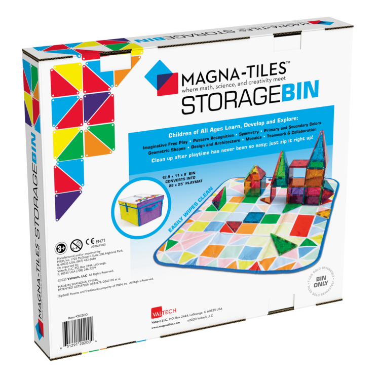 Magna-Tiles Storage Bin & Interactive Play-Mat