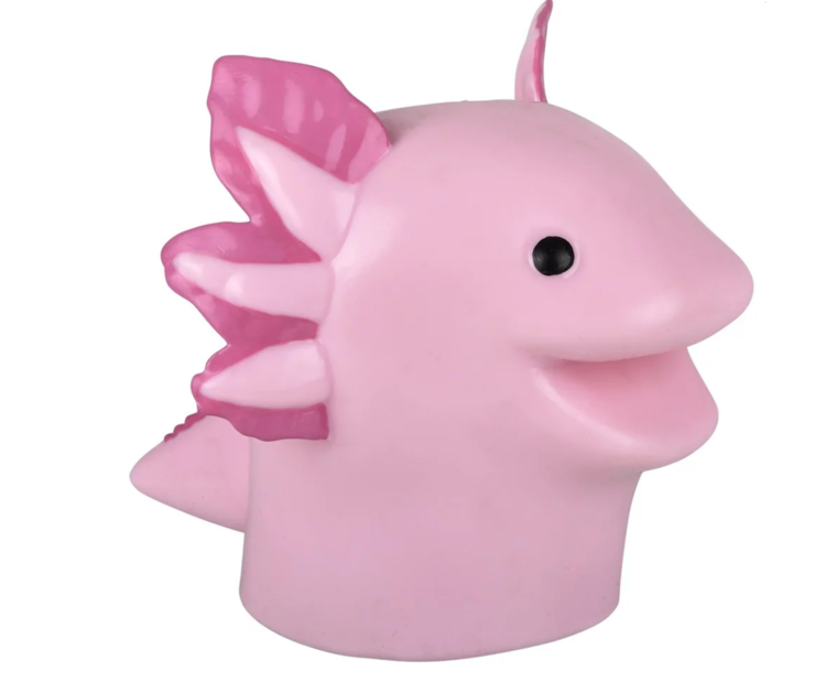 Toy Network Stretchy Axolotl Puppet | 6"
