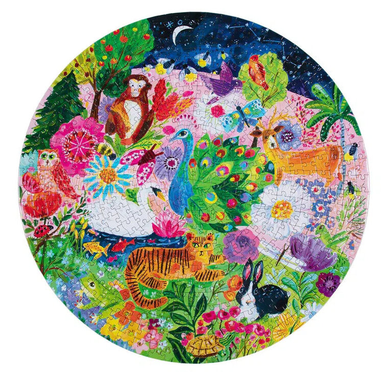 eeBoo Garden Sanctuary Round | 500 pc