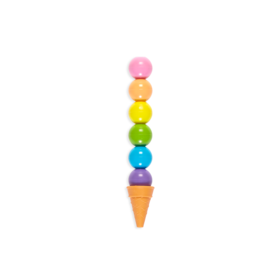OOLY Rainbow Scoops Vanilla Scented Stacking Erasable Crayons