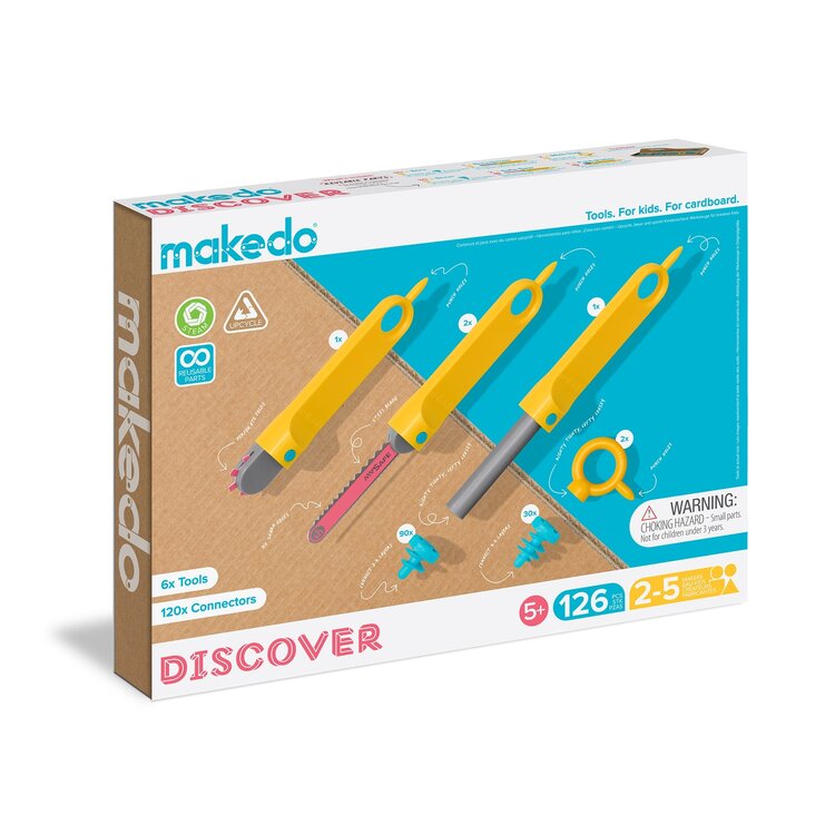 Makedo Discover Kit | 126pc