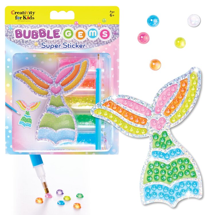 Creativity for Kids Bubble Gems | Super Sticker Mermaid