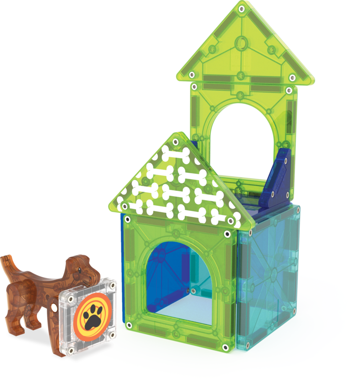 Magna-Tiles Dog House | 13 pc