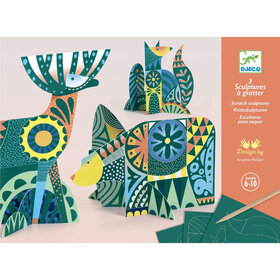 DJECO Scratch Cards | Animal Folk