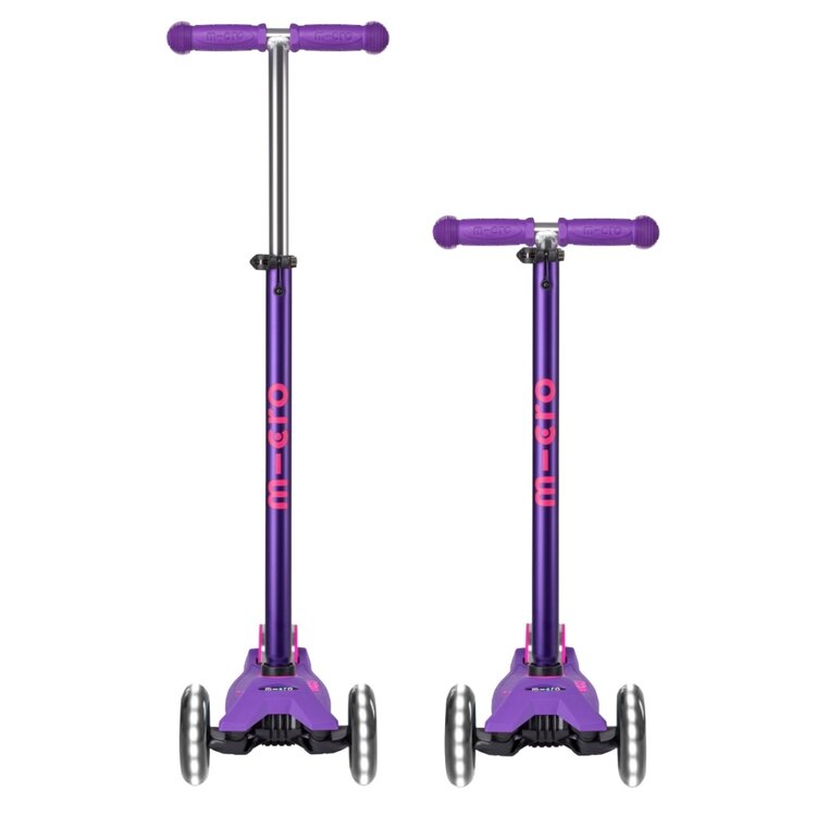 Micro Kickboard Maxi Deluxe LED | Purple