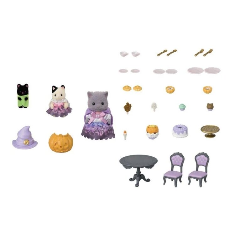 Calico Critters Halloween Surprise Party Set
