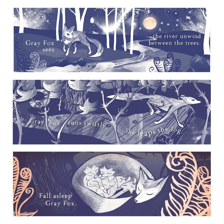 Simon & Schuster Gray Fox in the Moonlight